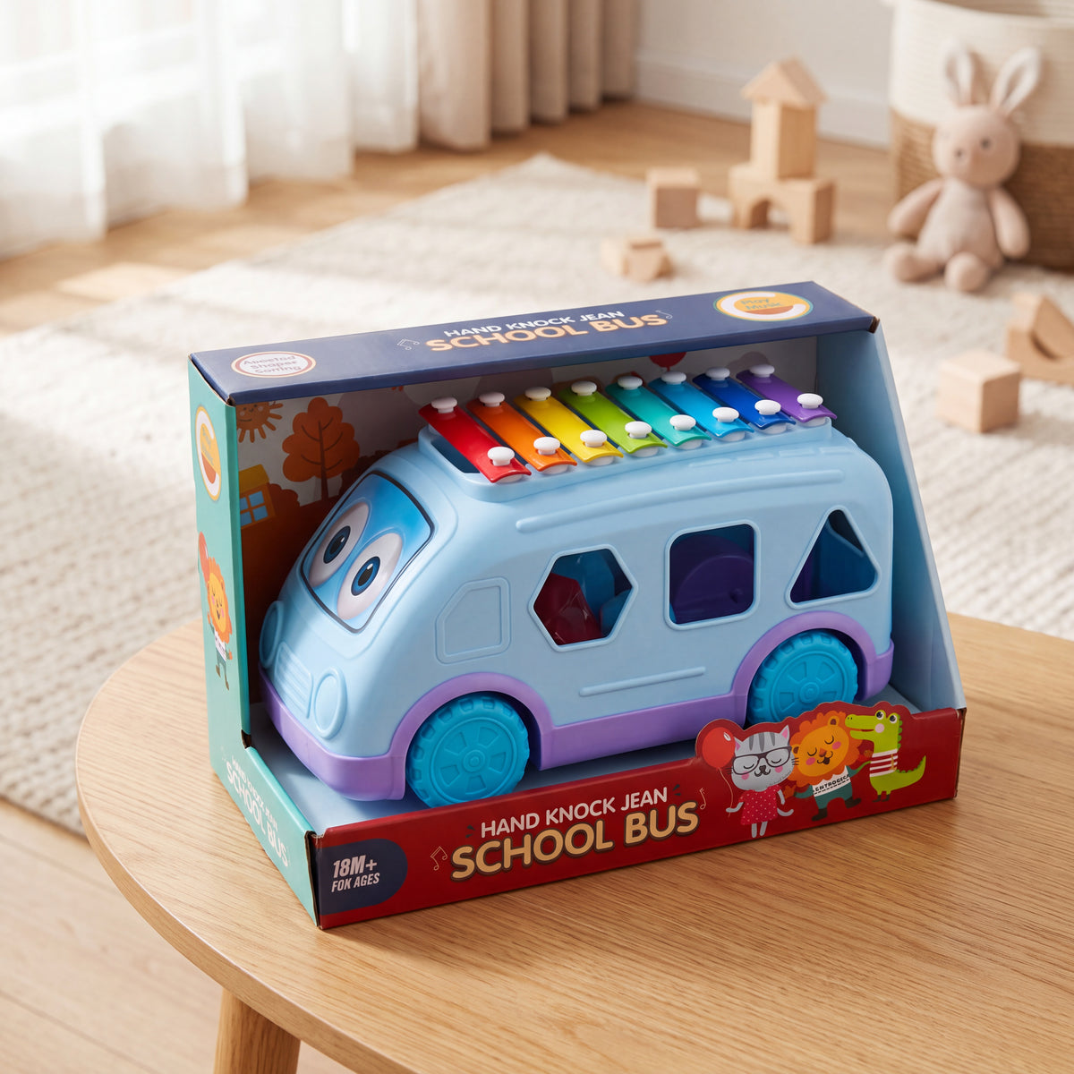 Bebi autobus sorter i ksilofon