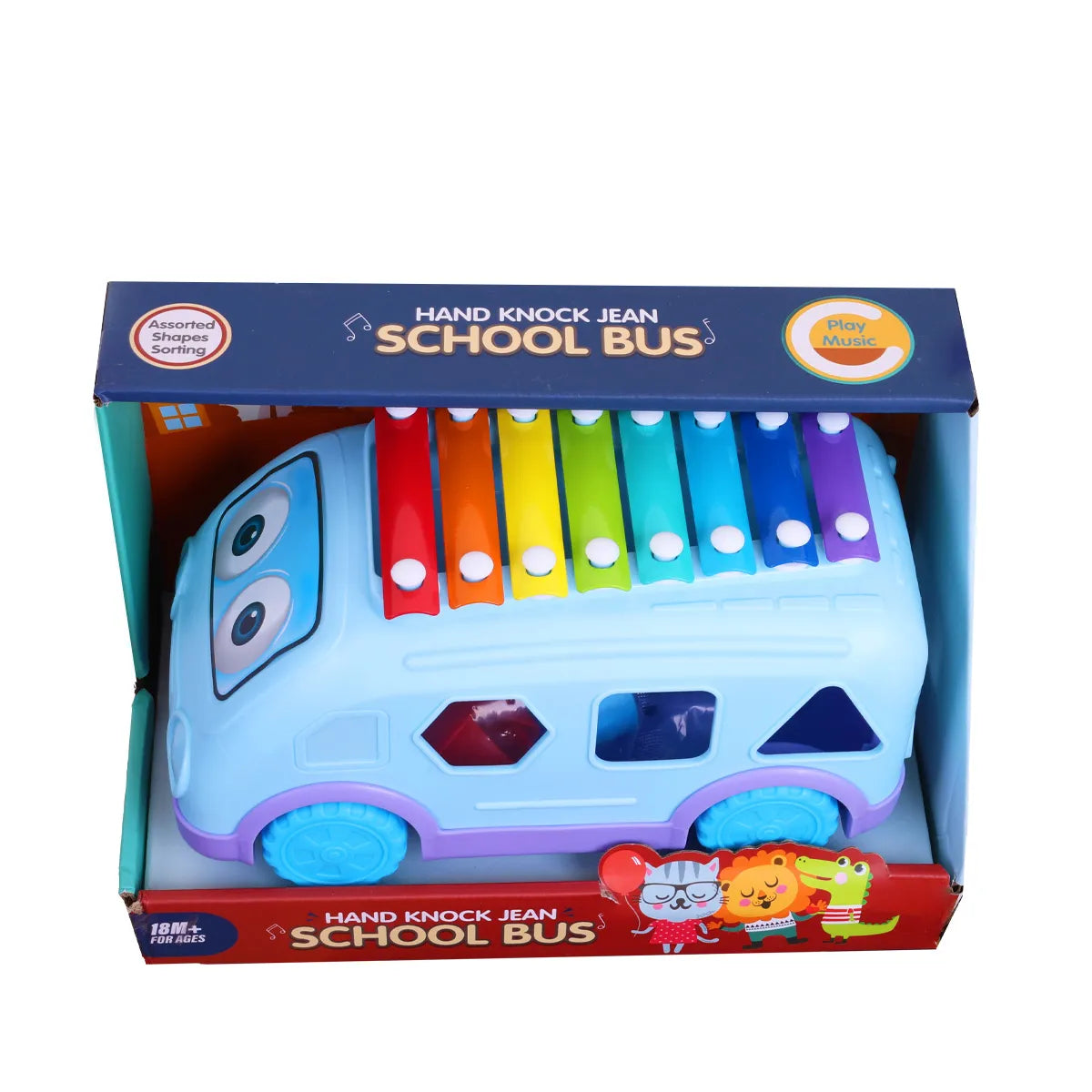 Bebi autobus sorter i ksilofon