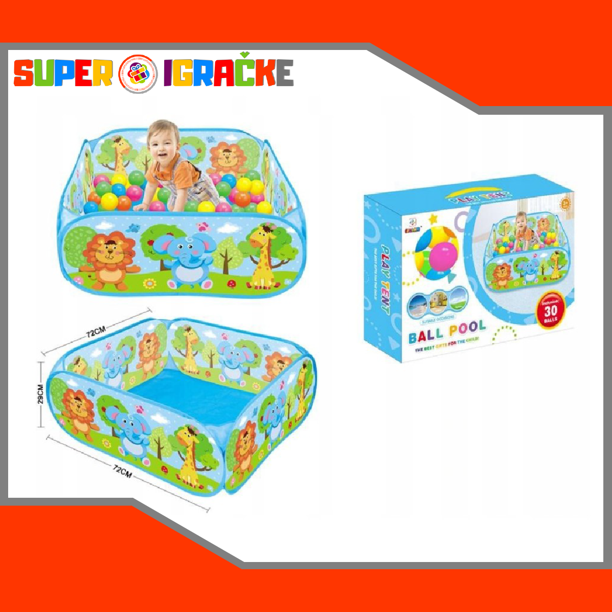 Bebi bazen sa lopticama