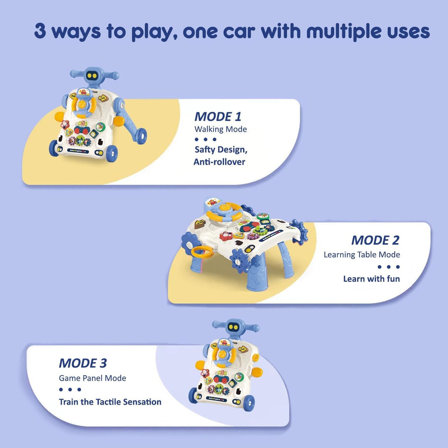 Bebi hodalica 6 u 1 plava