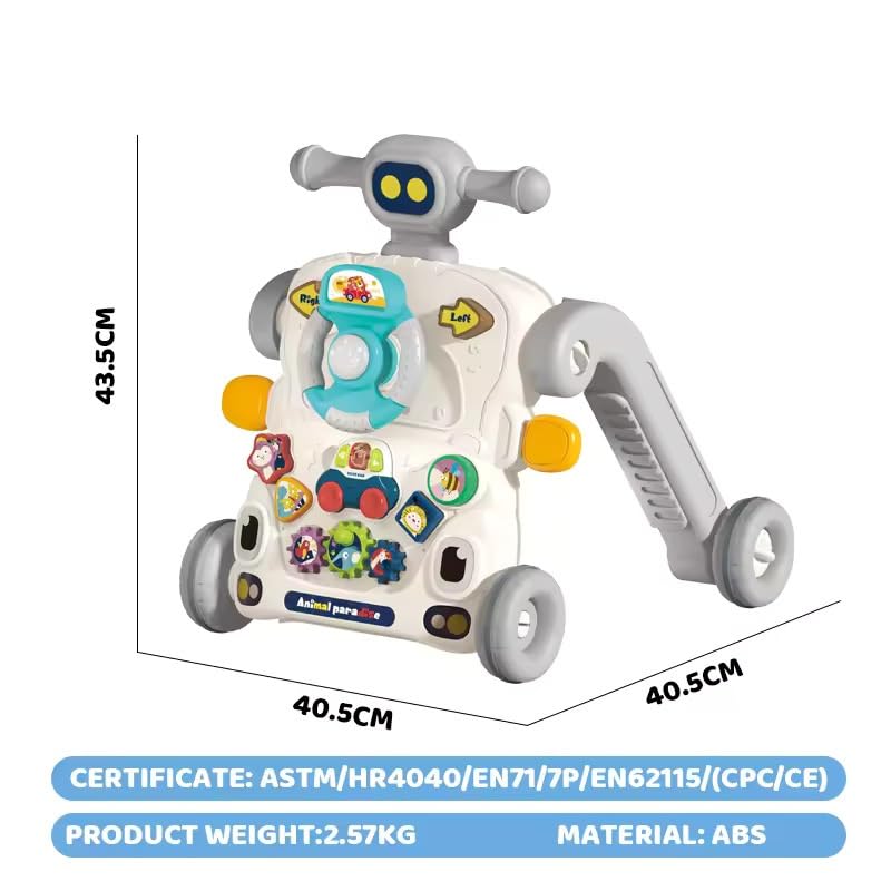 Bebi hodalica 6 u 1 siva