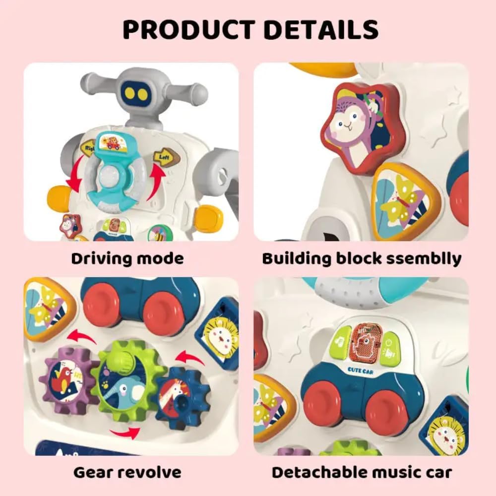 Bebi hodalica 6 u 1 siva