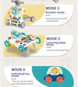 Bebi hodalica 6 u 1 siva