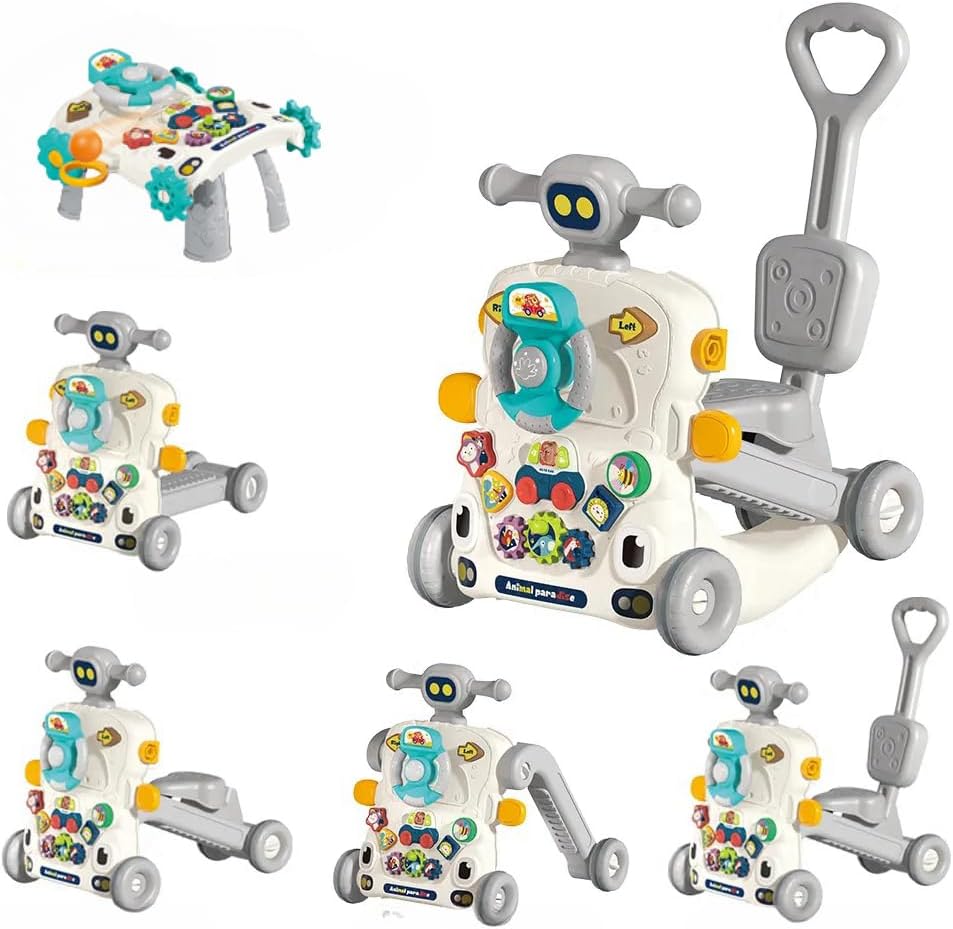 Bebi hodalica 6 u 1 siva