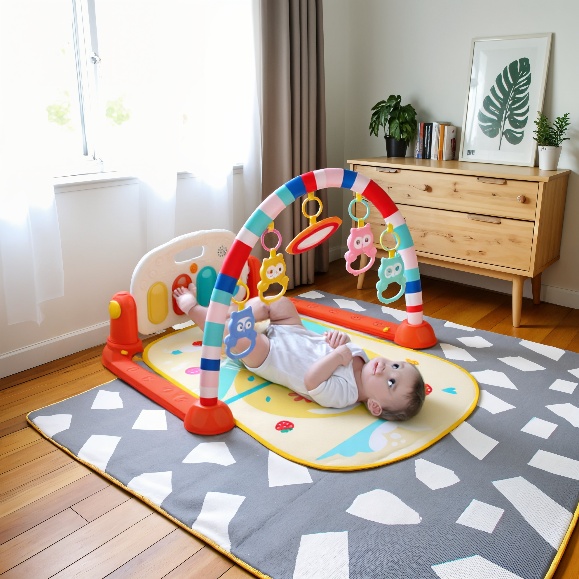 Bebi podloga za vežbu sa muzikom i svetlima