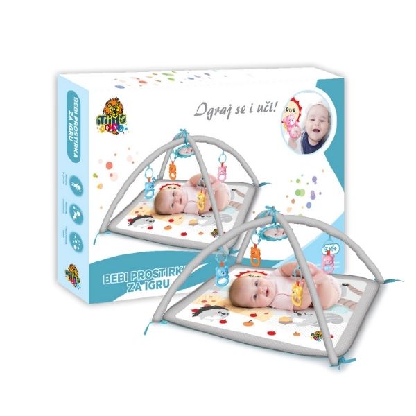 Bebi prostirka i podloga za igru sa 2 luka