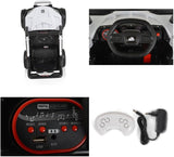 Beli džip terenac sa akumulatorom