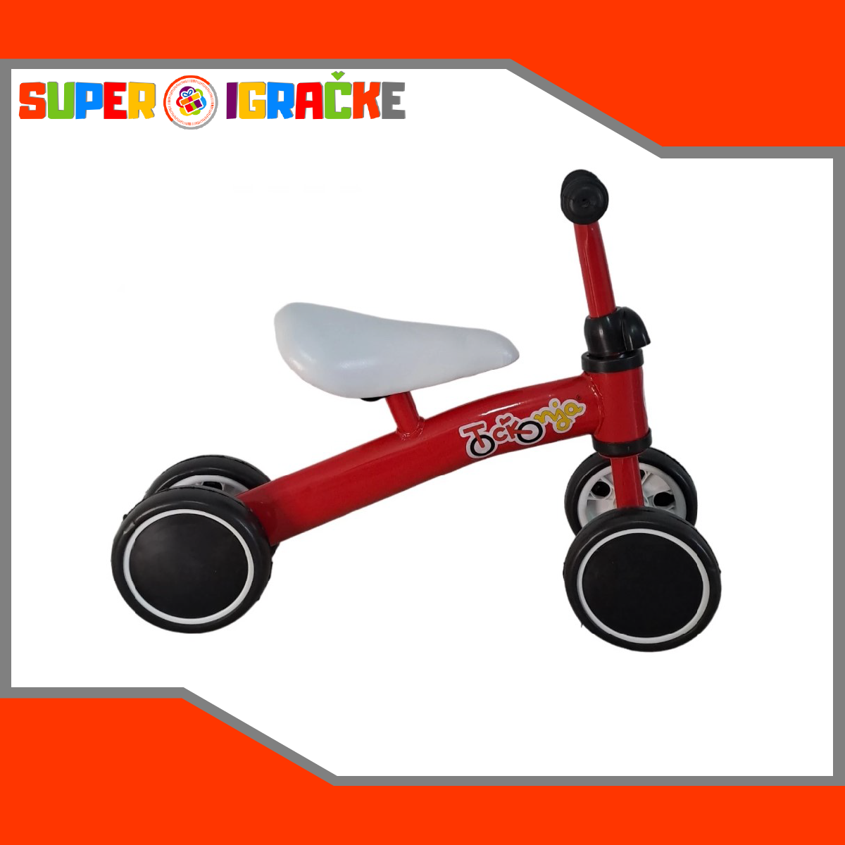Bicikl 4 točka Točkonja crveni