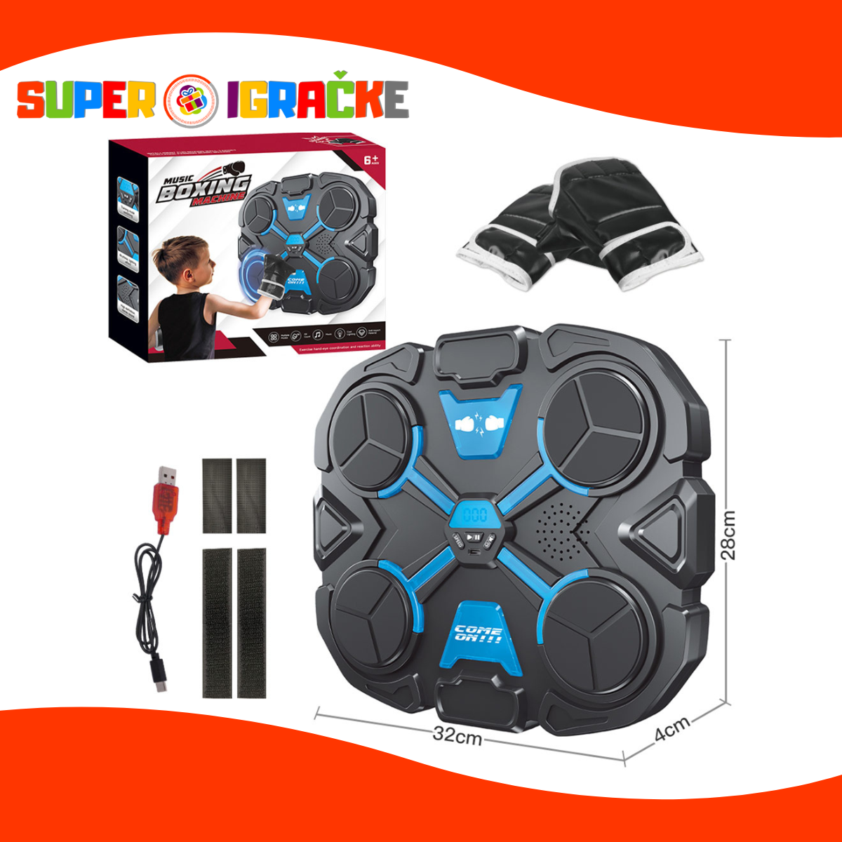 Bokserski set - Meta, svetlo i zvuk