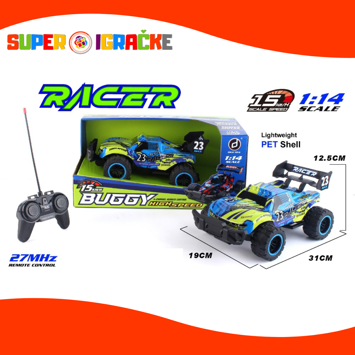Buggy high speed na daljinski