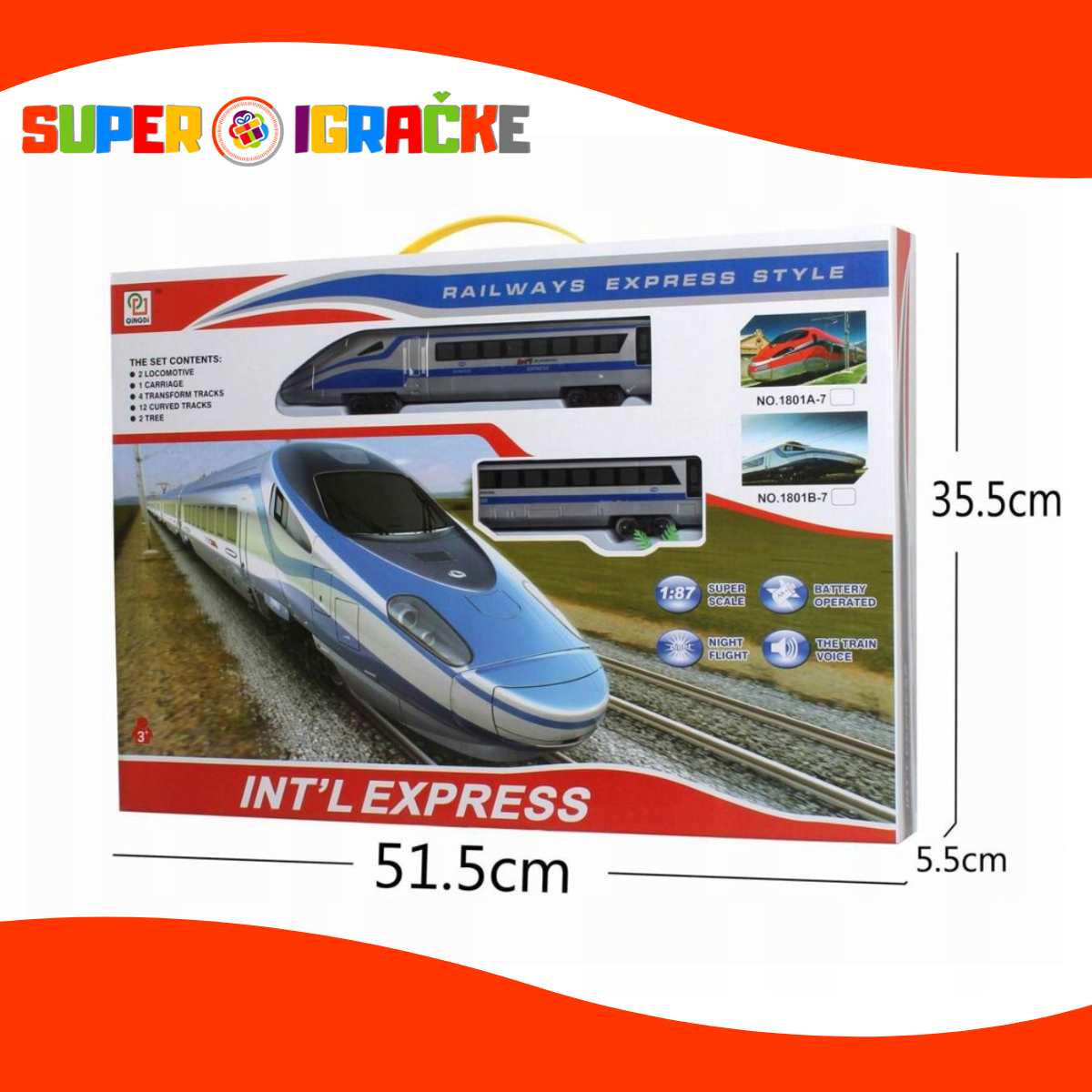 Bullet train voz na baterije