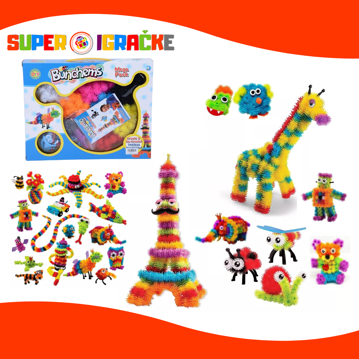 Bunchems čičak puzle - 236 delova