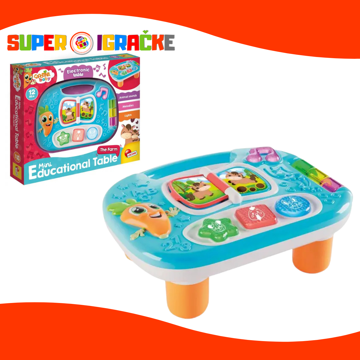Carotina - Edukativni mini stočić  farma