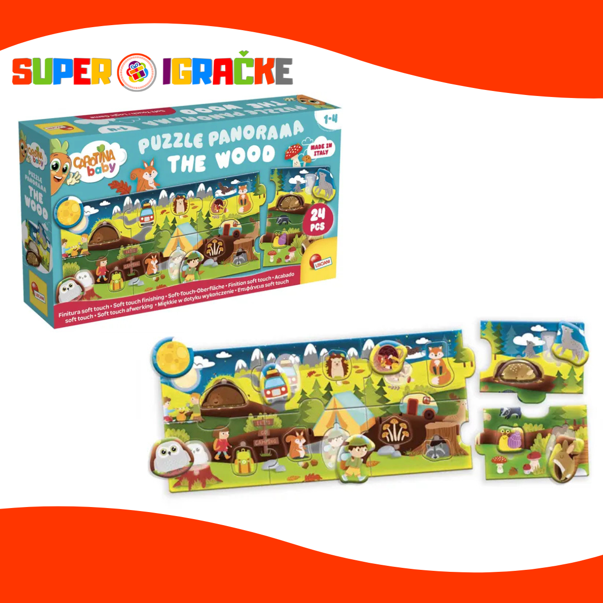 Carotina edukativna slagalica - Panorama Baby šuma