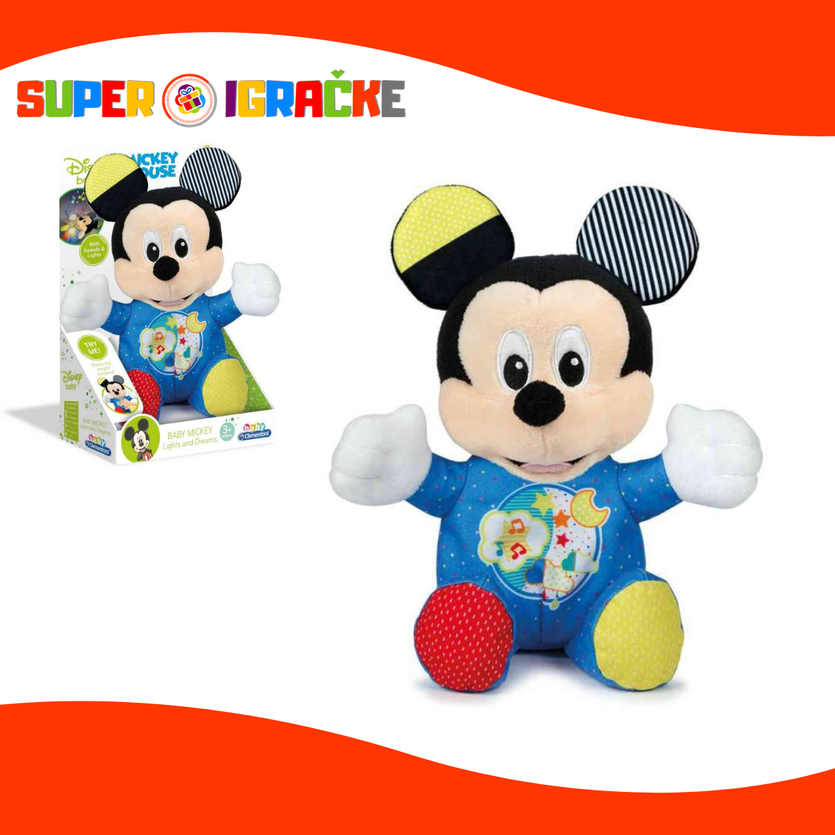 Clementoni Baby - Miki Maus lutka