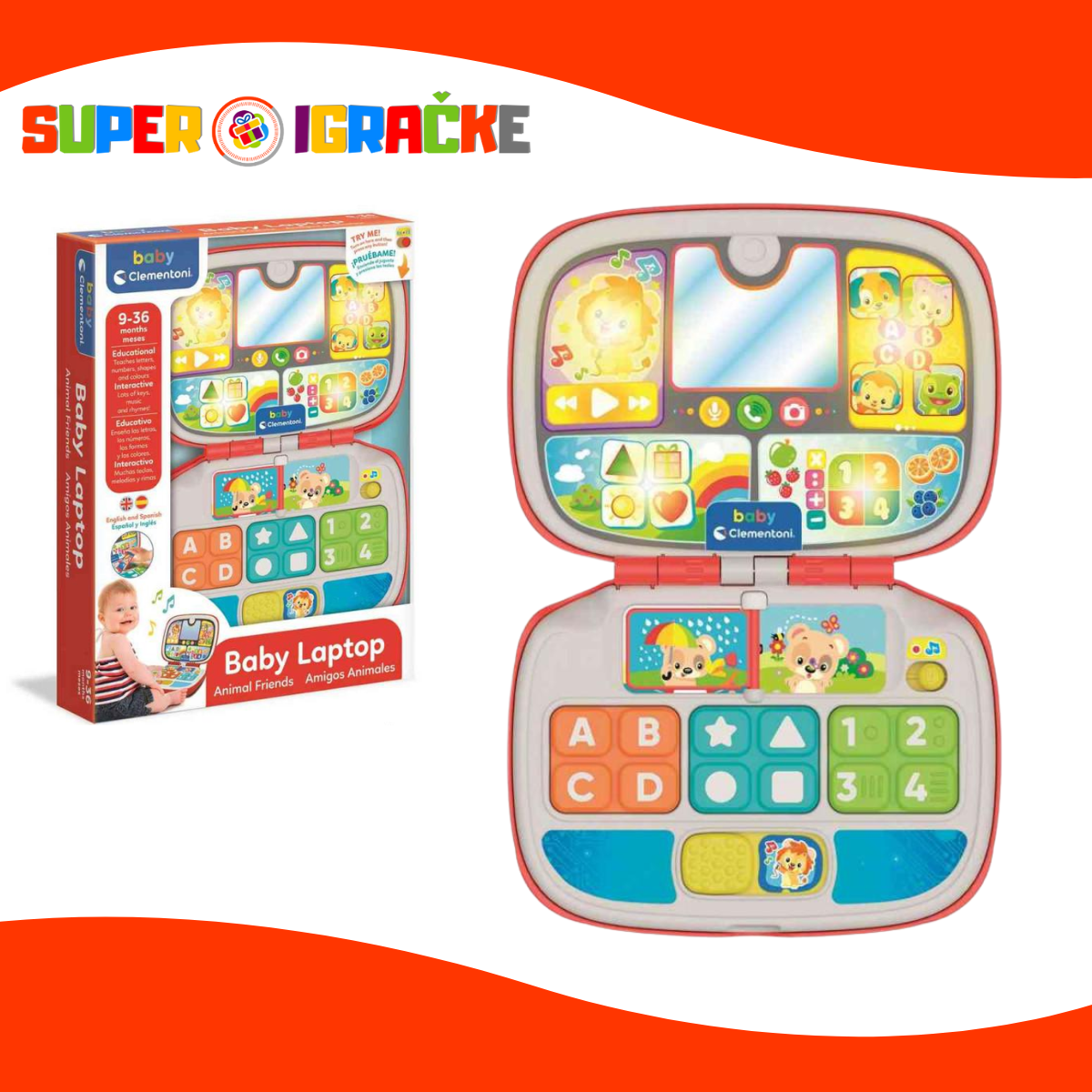 Clementoni Baby laptop igračka