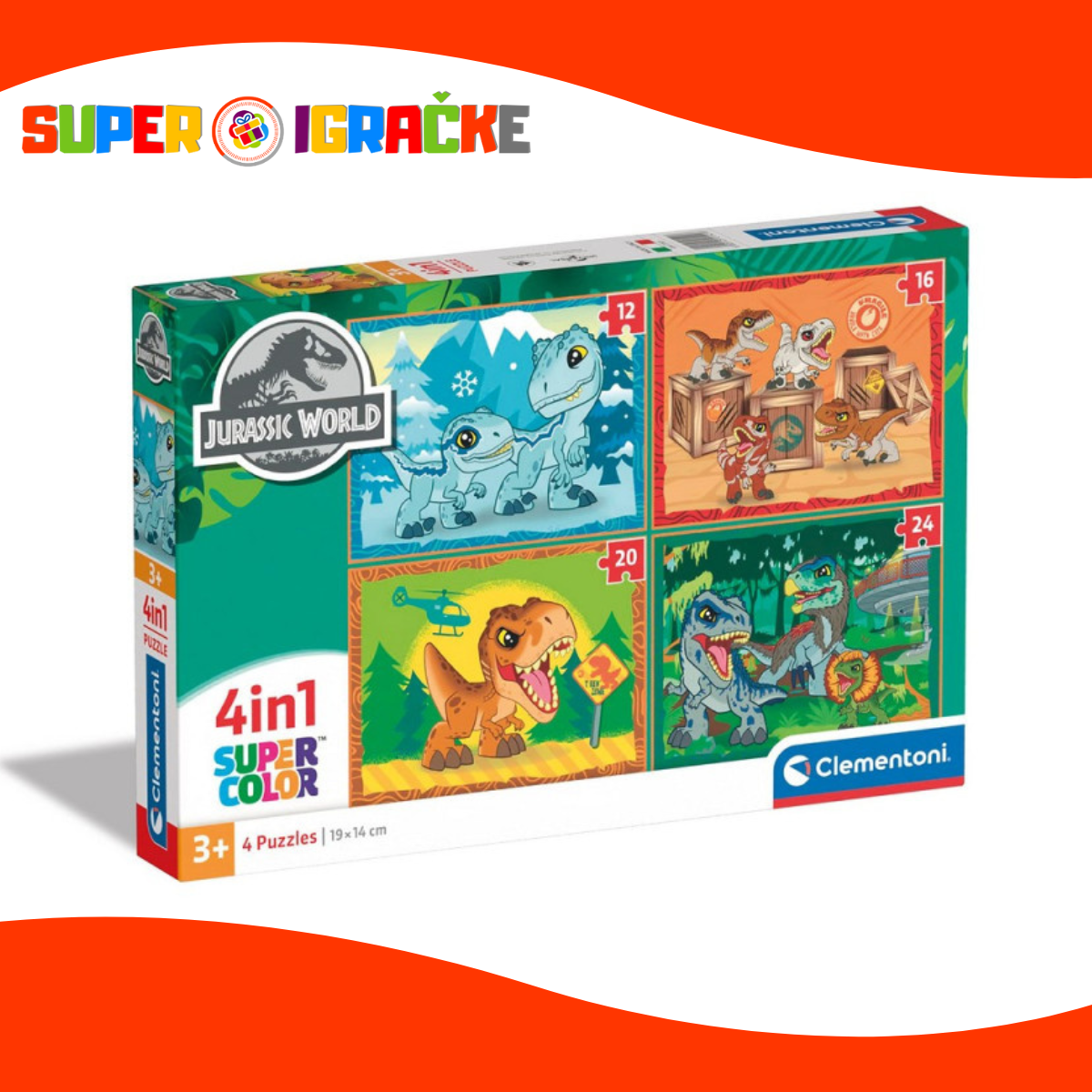 Clementoni Dino puzzle 4 u 1