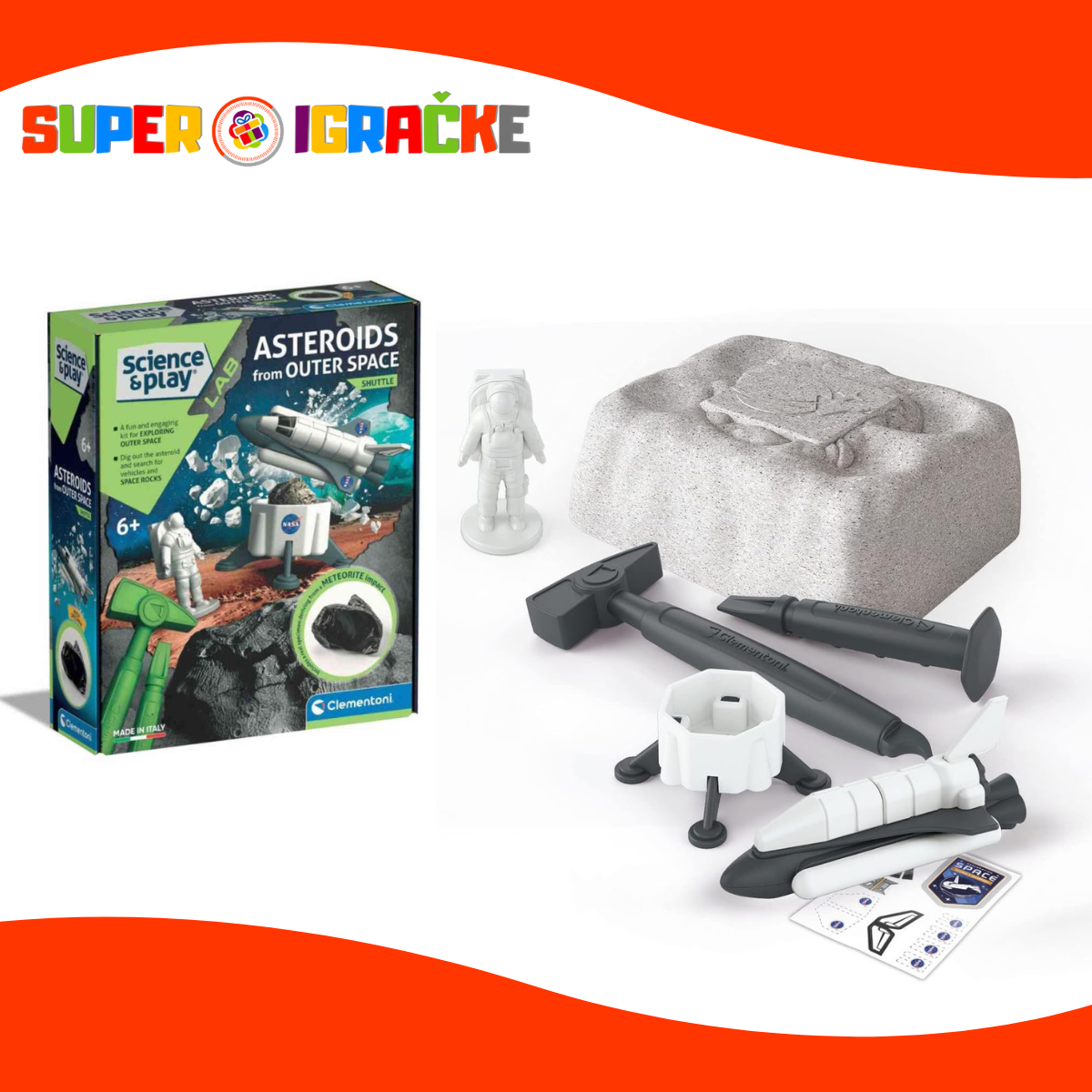 Clementoni Nasa asteroid set za otkopavanje
