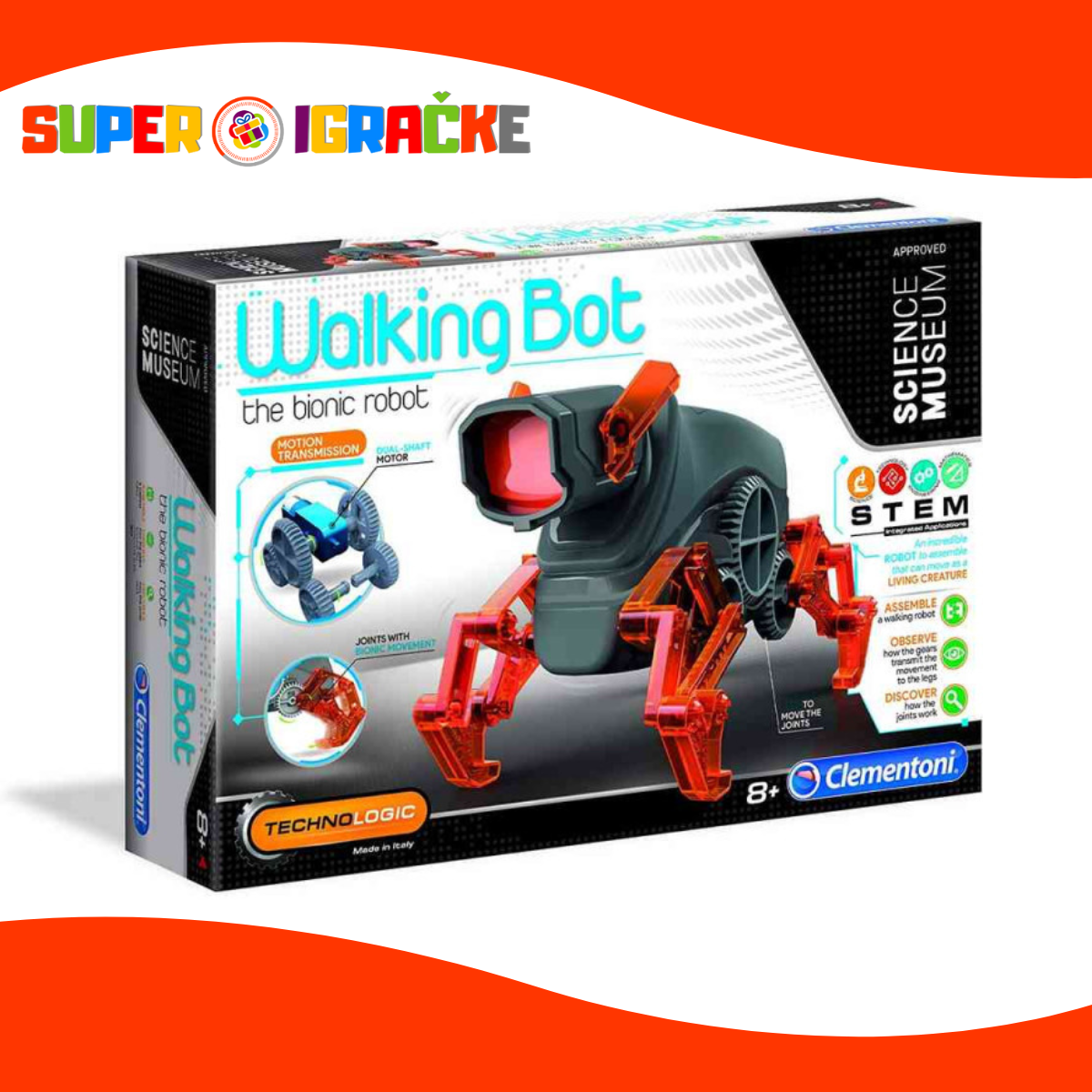 Clementoni Science - Hodajući bot