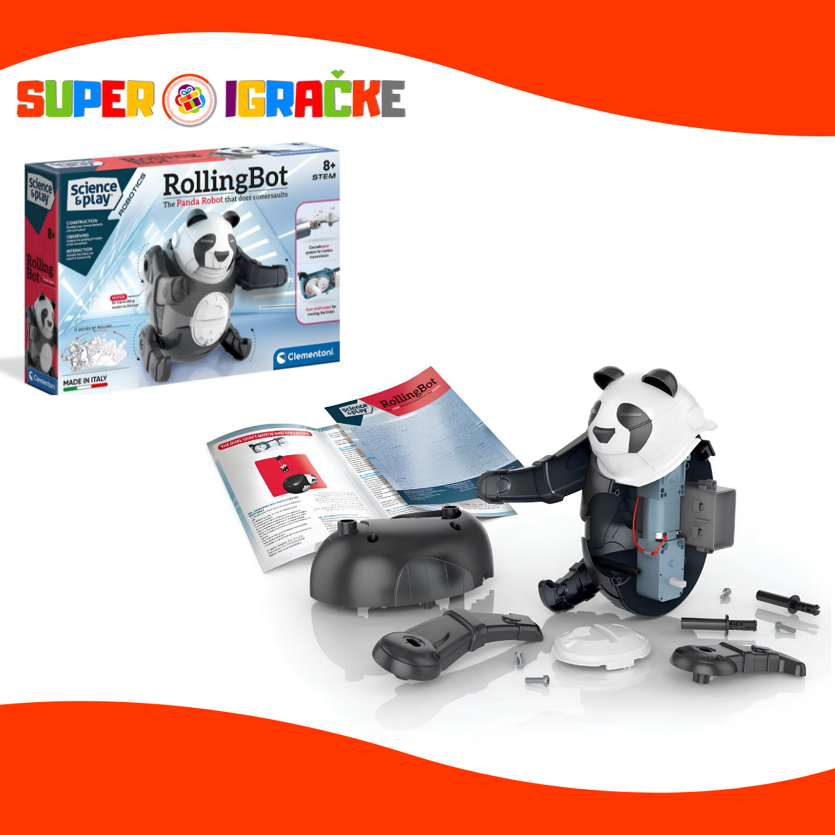 Clementoni rolling bot - Panda