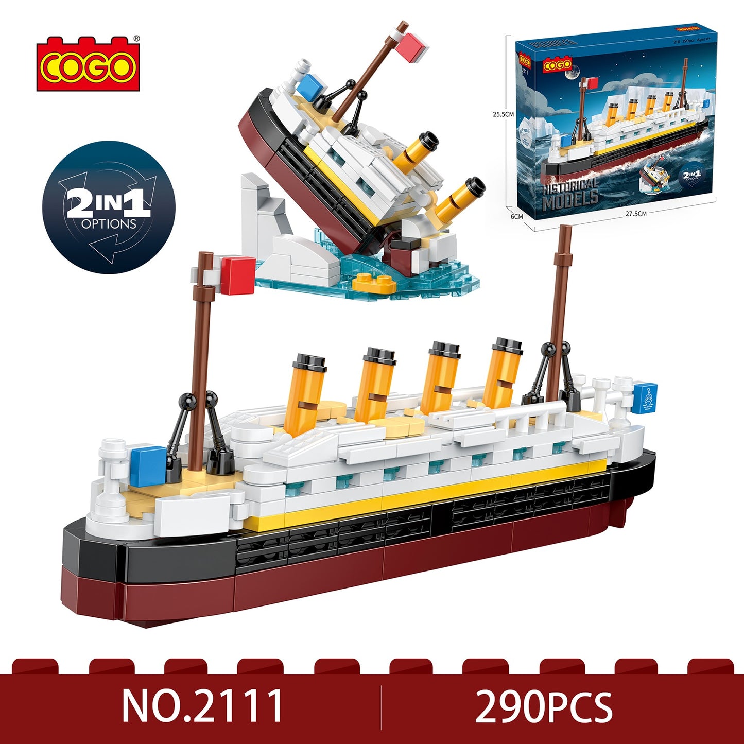 Cogo brod Titanik 290kom kocke