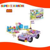 Cogo kocke - Auto kabriolet roze 182kom