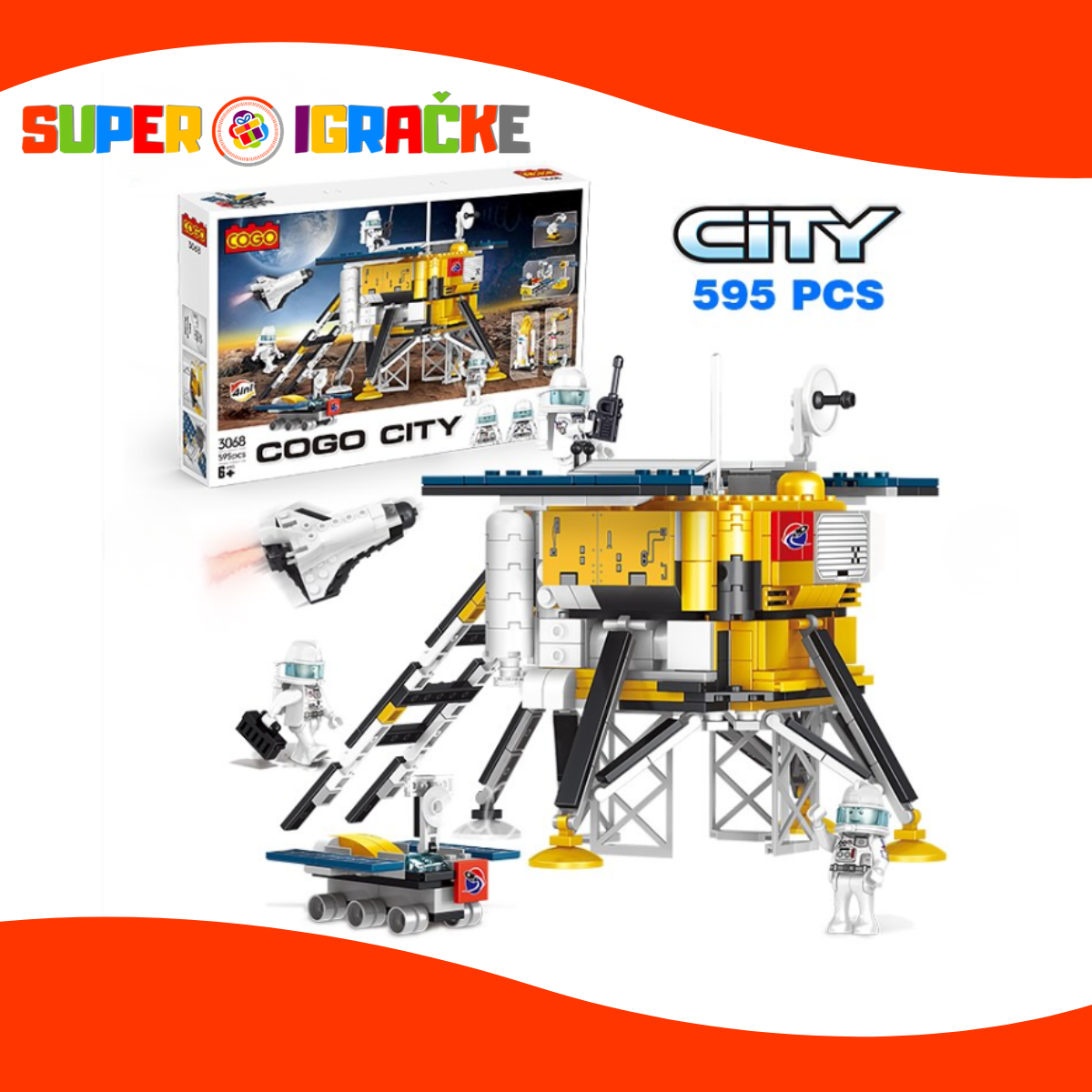 Cogo kocke - Svemirska stanica 595kom