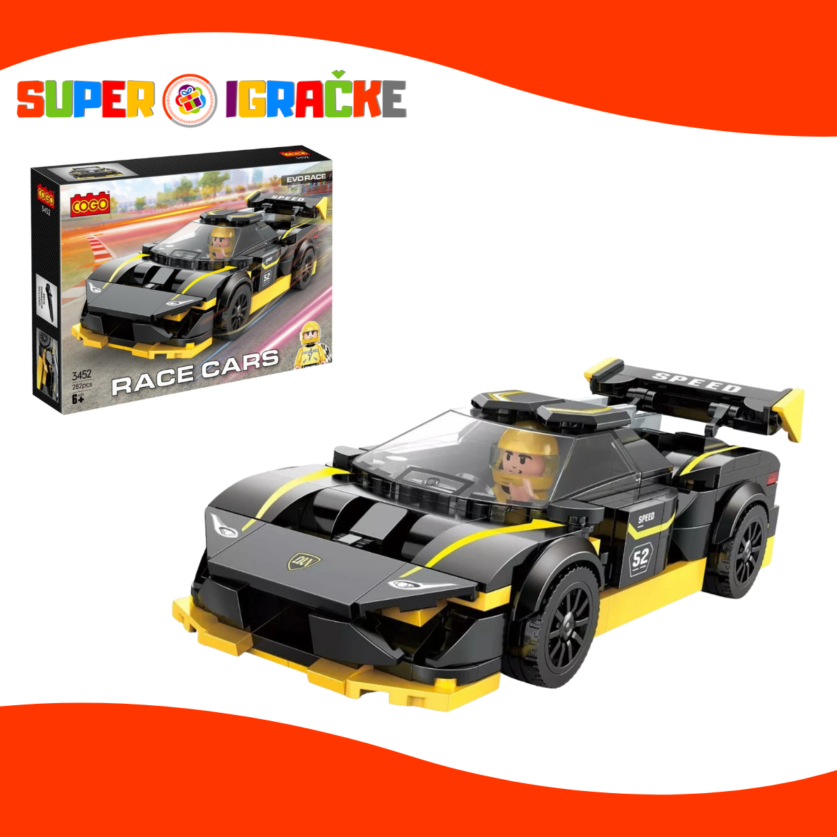 Cogo kocke - Trkački auto