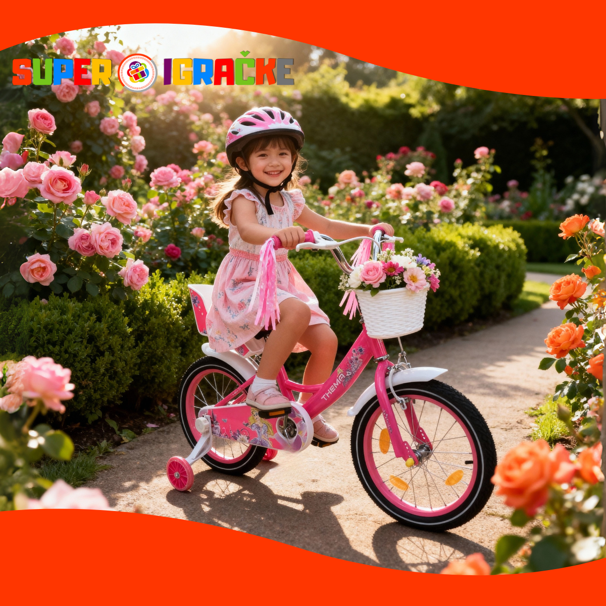 Dečija bicikla roze Carmen