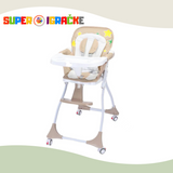 Dečija hranilica sa točkićima bež