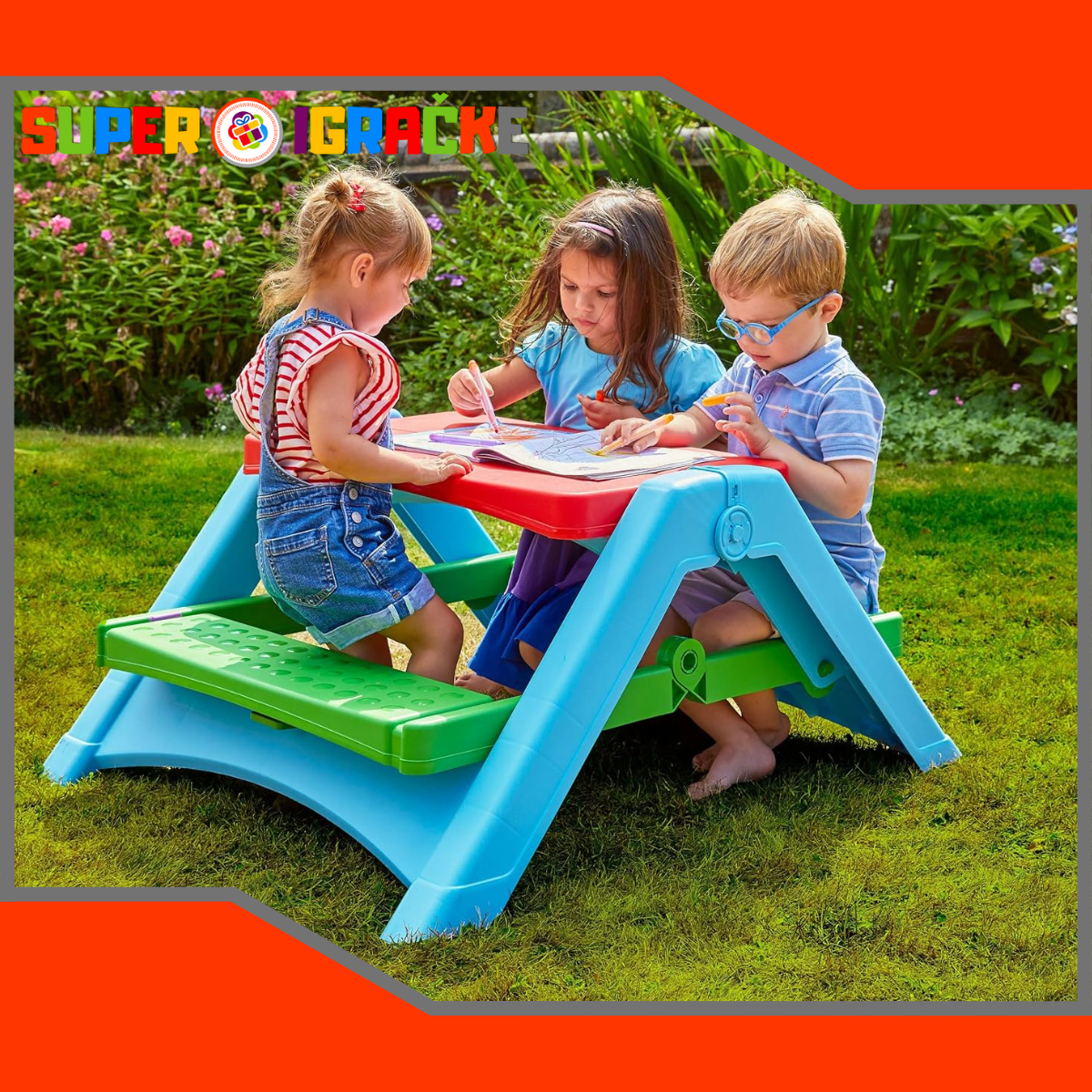 Dečiji piknik sto na sklapanje