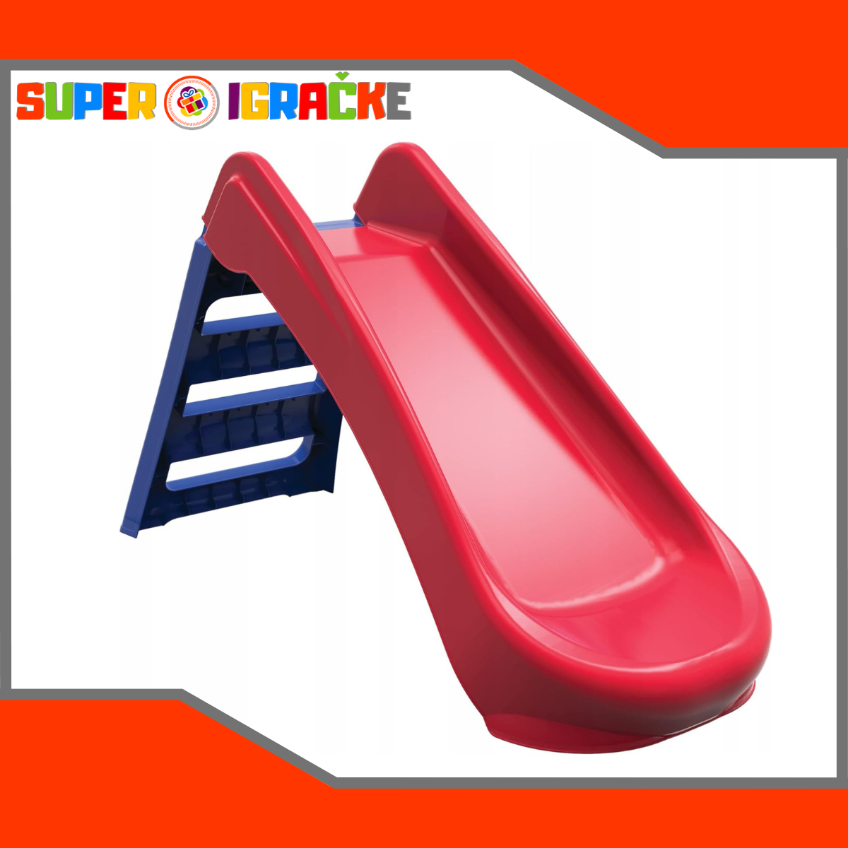 Dečiji tobogan na sklapanje roze plavi