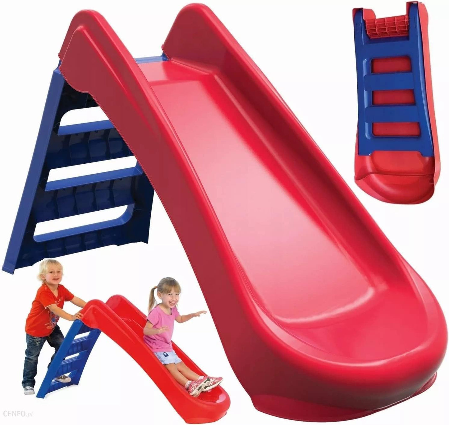 Dečiji tobogan na sklapanje roze plavi