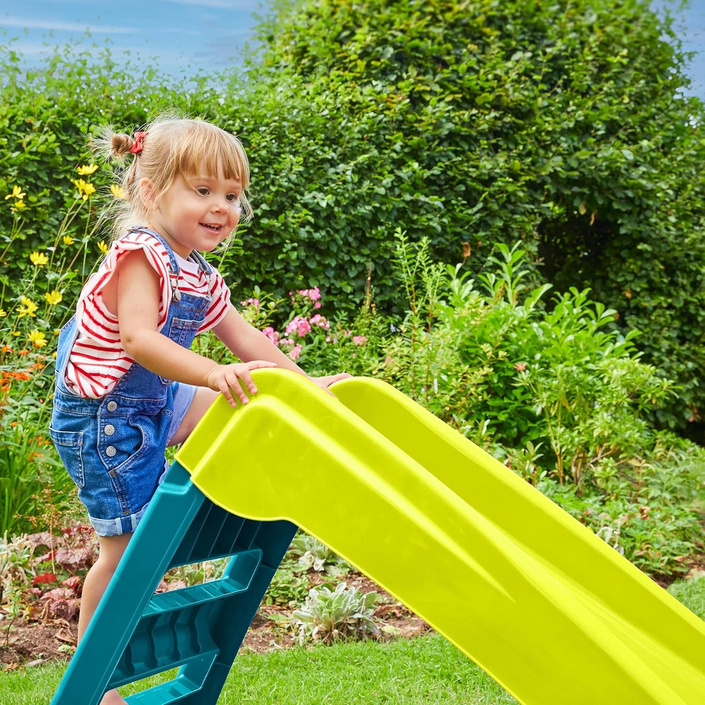 Dečiji tobogan na sklapanje zeleni