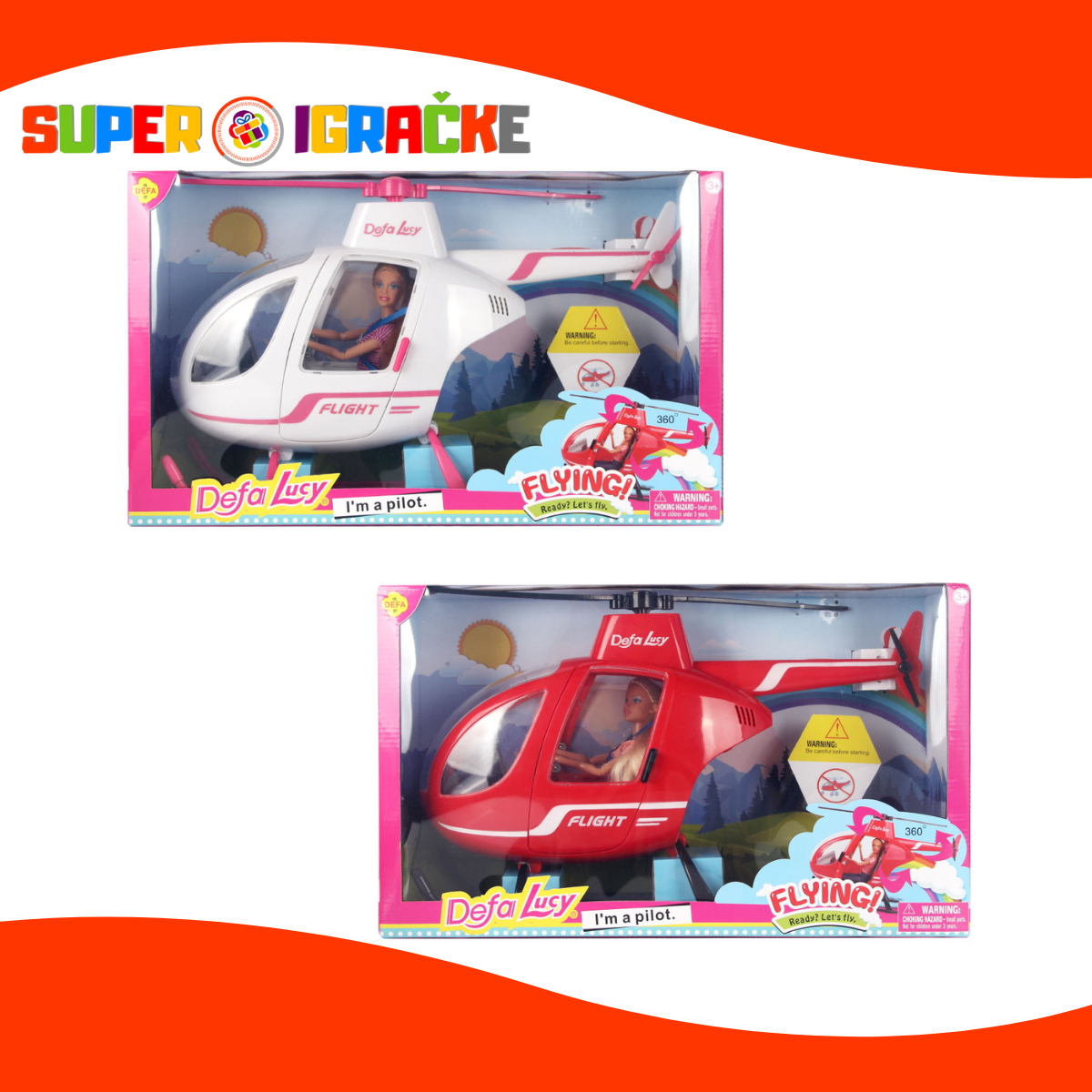 Defa lutka pilot i helikopter