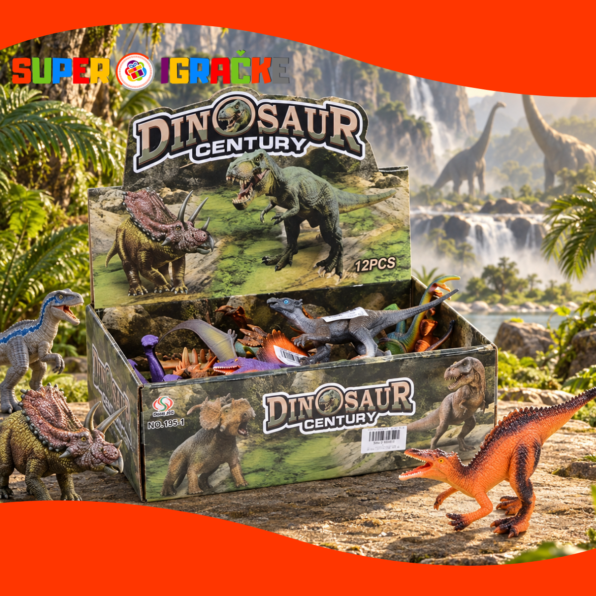 Dinosaurusi u displej kutiji set 12kom