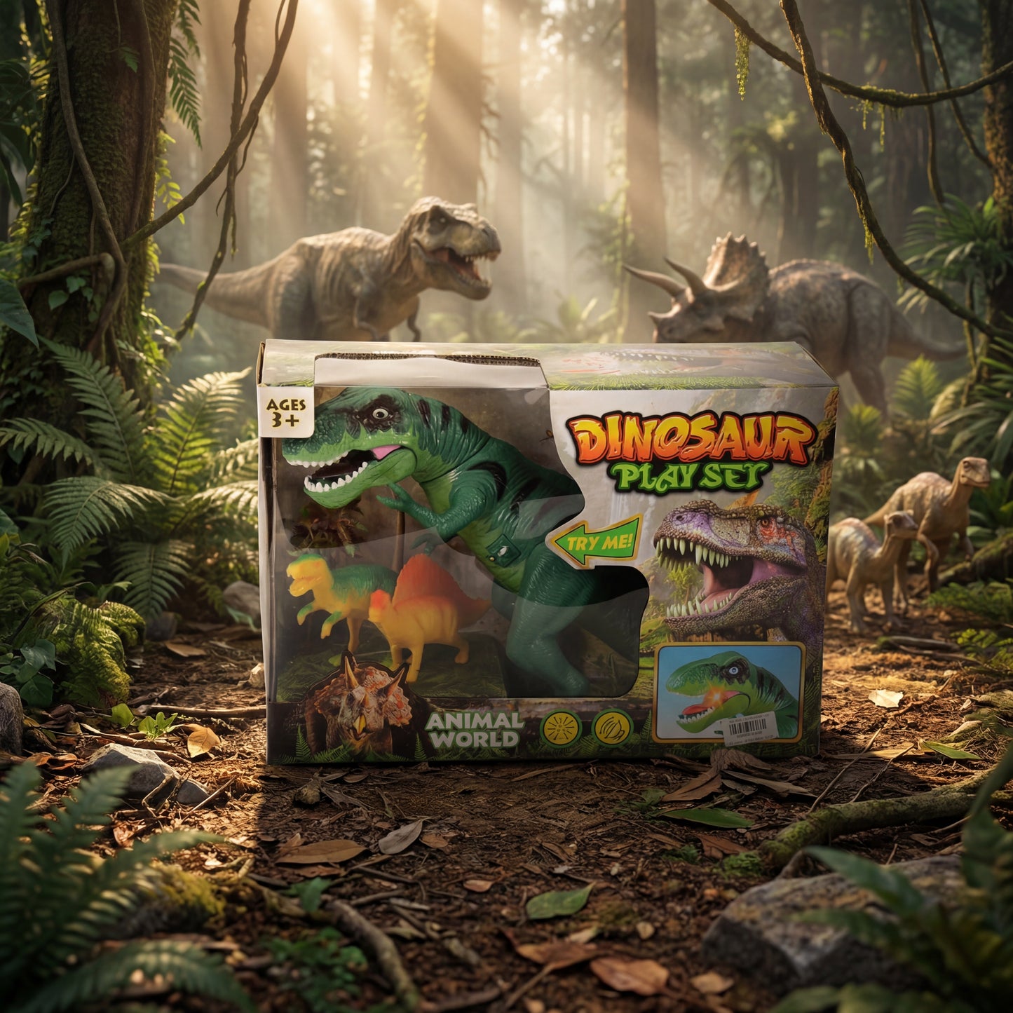 Dinosaurus sa svetlom i muzikom