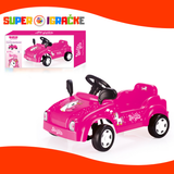 Dolu auto na pedale roze jednorog