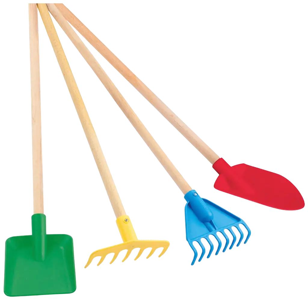 Dolu baštenski alat - Ašov, grabulje, lopata