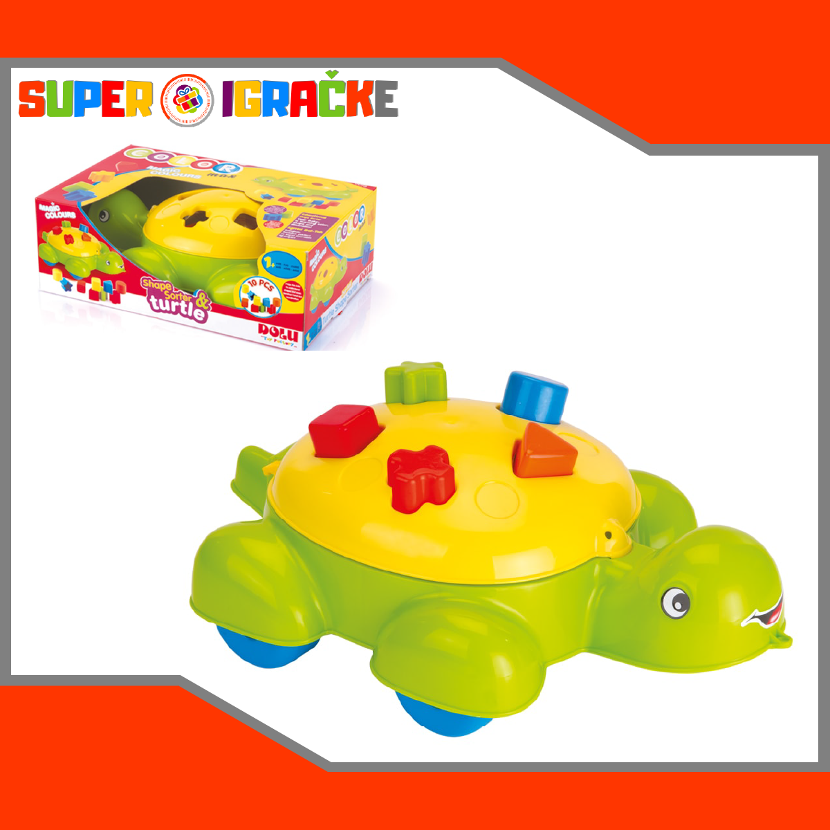 Dolu didaktička kornjača