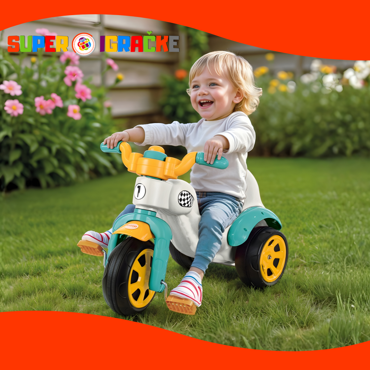 Dolu moto bebi tricikl