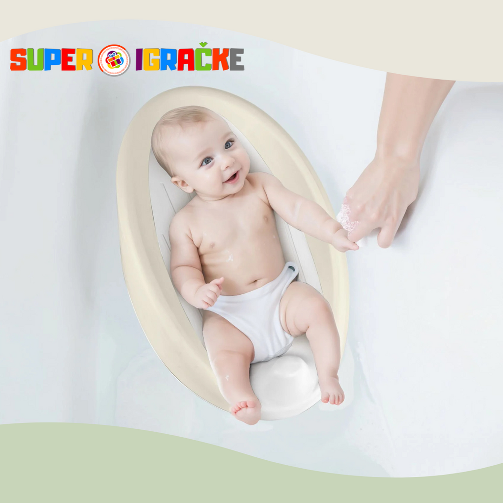 Dolu nuve bebi naslon za kupanje bež