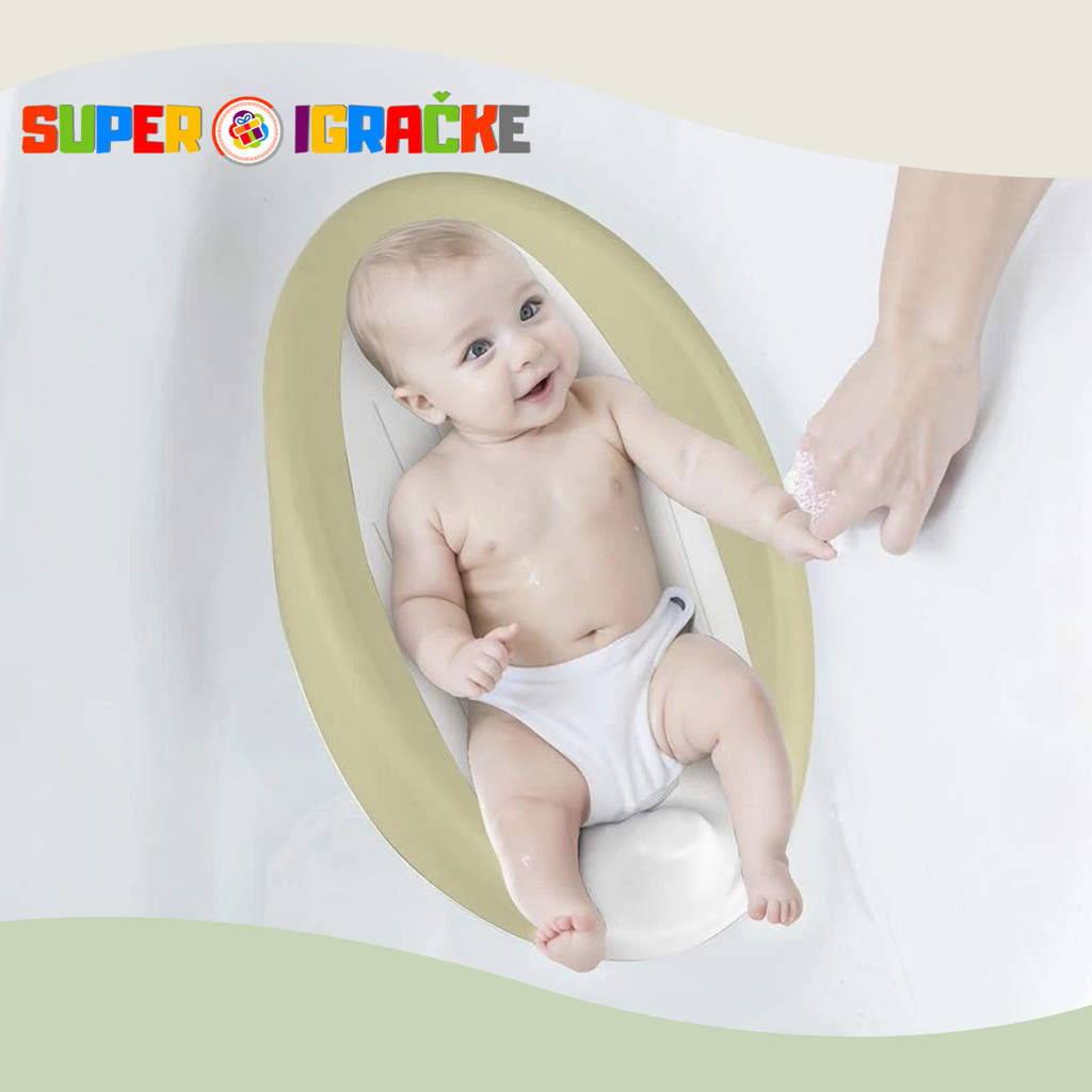 Dolu nuve bebi naslon za kupanje zelen