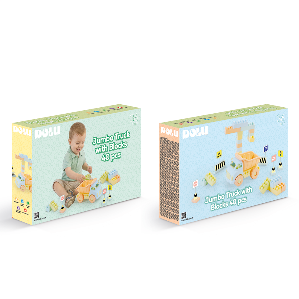 Dolu pastel kamion sa kockama 40kom