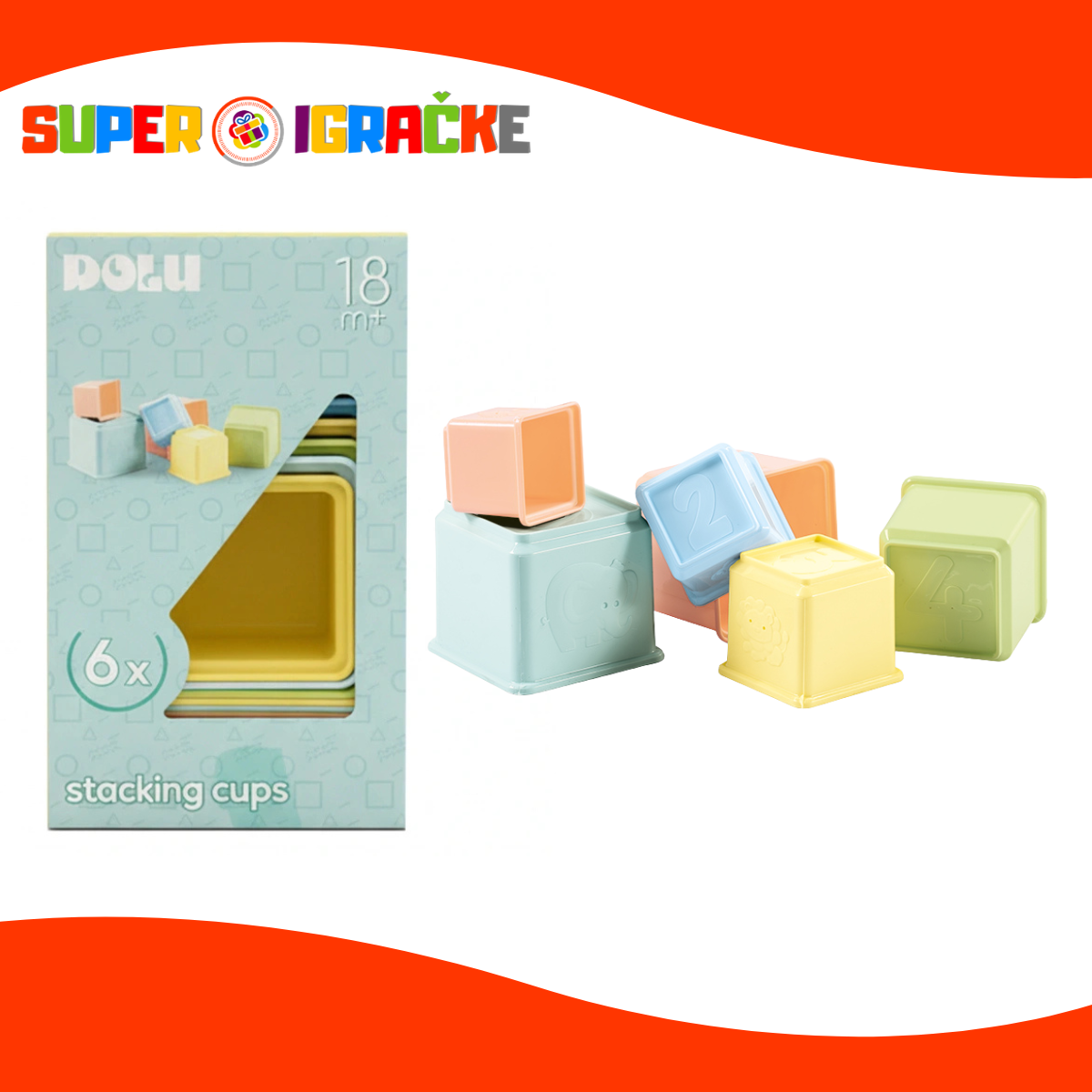 Dolu stacking cups kupa pastel