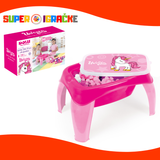 Dolu sto sa kockama - roze