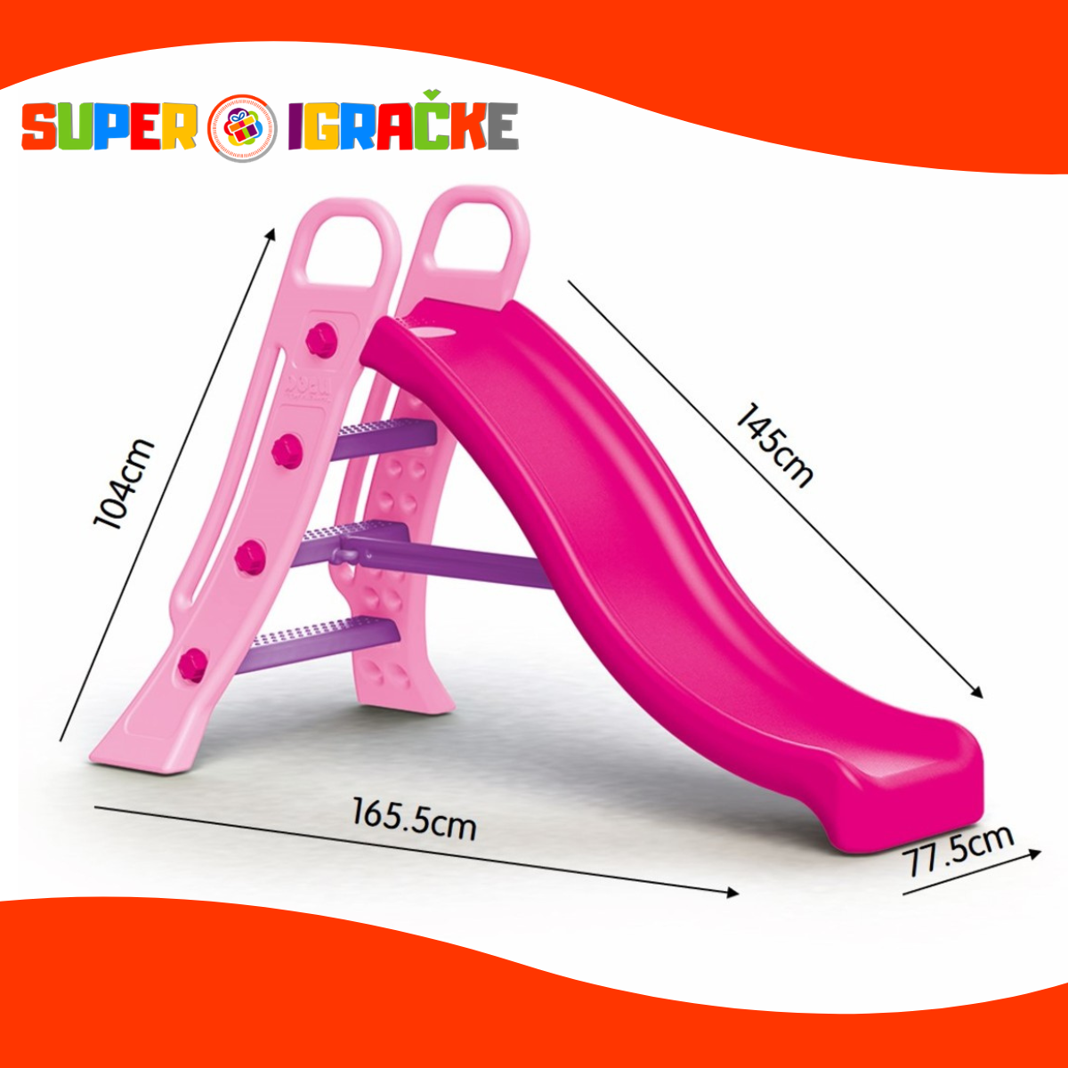 Dolu tobogan jednorog roze