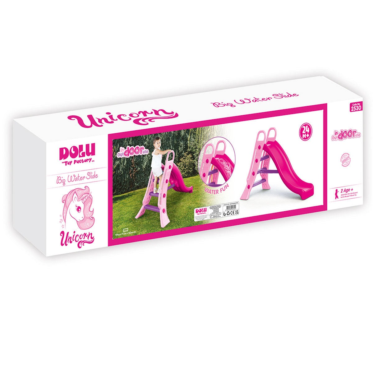 Dolu tobogan jednorog roze