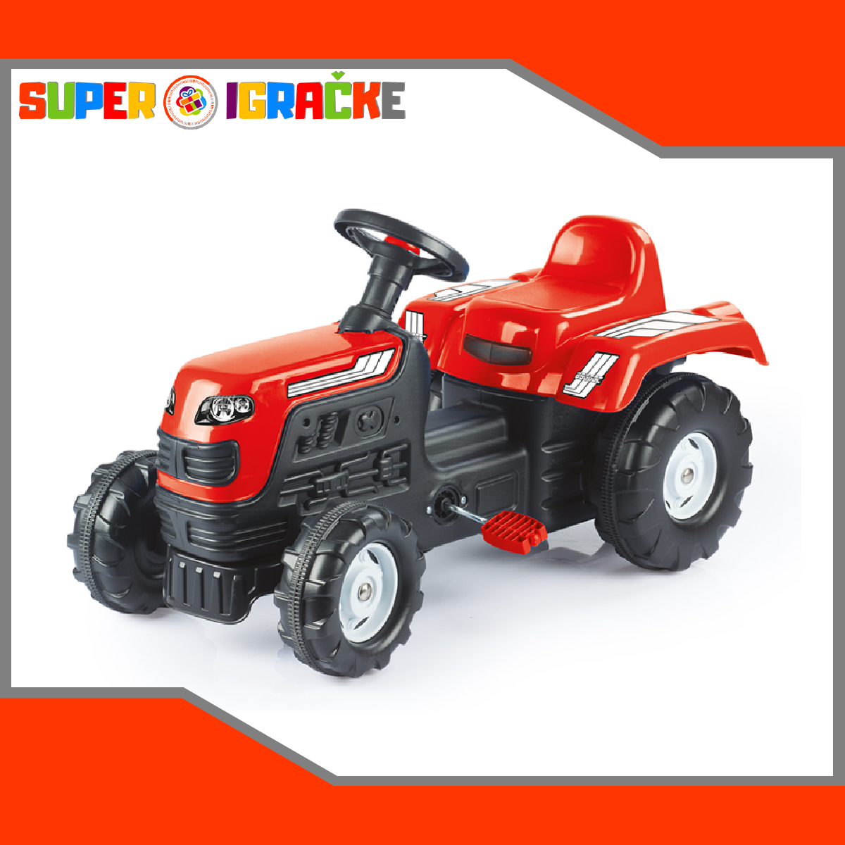 Dolu traktor na pedale