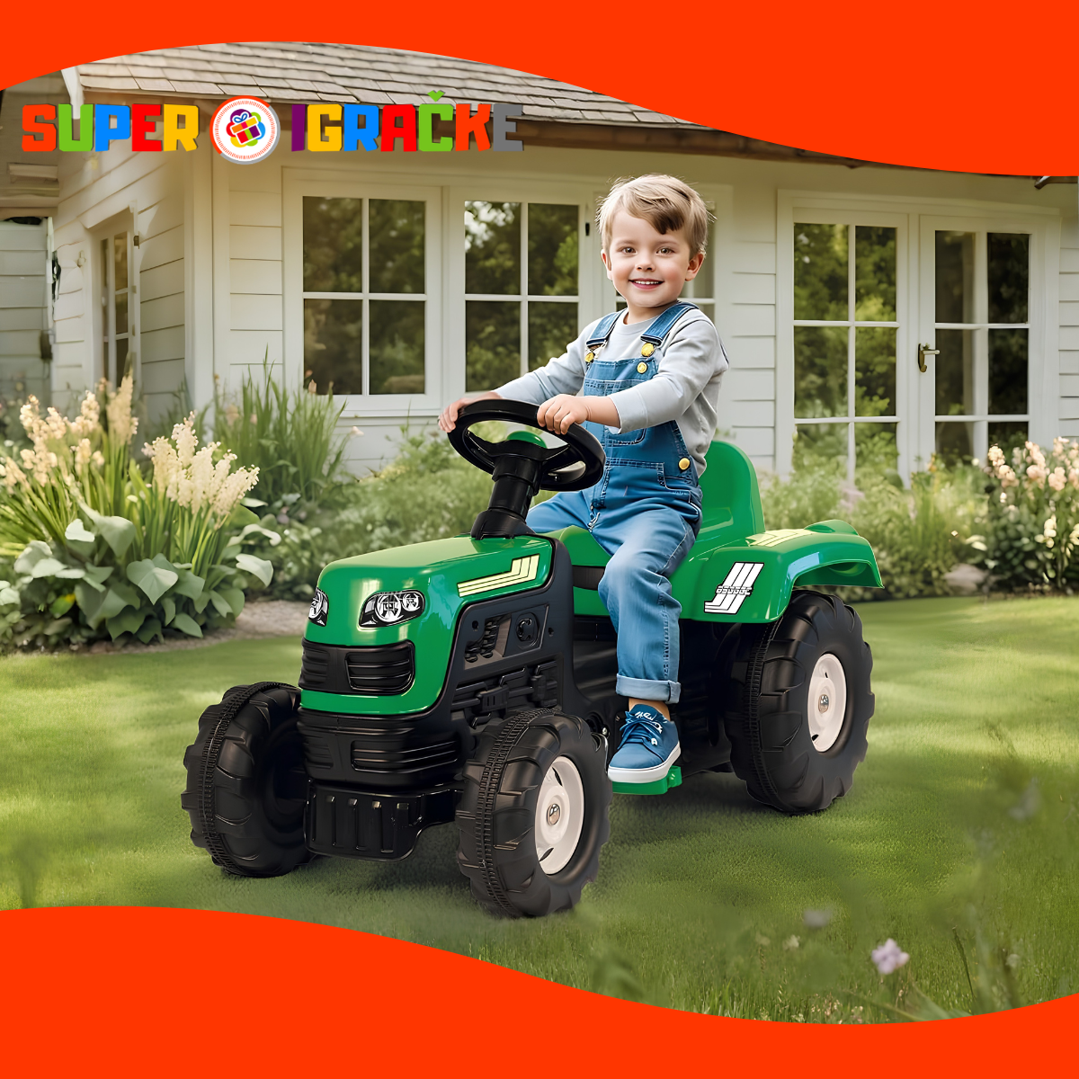 Dolu traktor na pedale